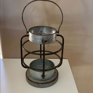 Galvanized lantern